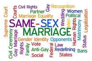 Same Sex Marriaege Words
